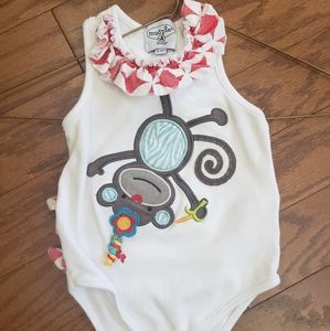 Mud pie monkey onesie